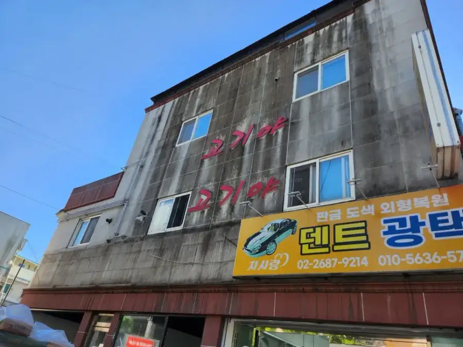 20년 된 건물 외벽 곰팡이 · 이끼 제거 현장 사진 2