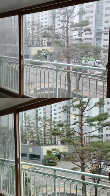 42평 아파트 외창청소 유리창청소 후기 현장 사진