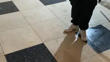 심한 마모로 광이 안나는 대리석, 연마광택으로 되살리는 방법 현장 사진