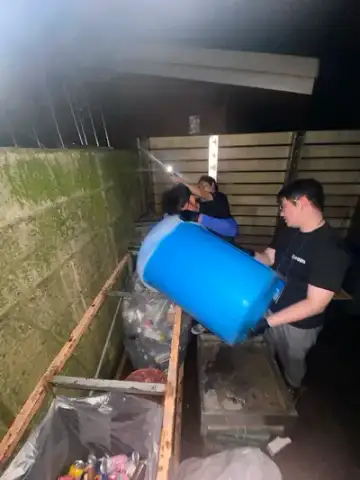 청와대 야간 행사청소 행사미화 현장 사진