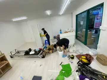 성남 18평 상가 화재청소 현장 사진